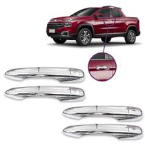 Jogo Aplique Macaneta Cromado Toro 2016 2017 2018 2019 2020 2021 2022 2023 2024 4 Portas - Shekparts