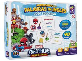Jogo Aprendendo as Palavras em Inglês Marvel - Super Hero Adventures Mimo Toys