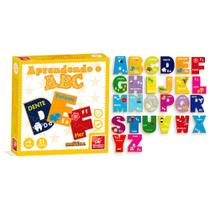 Jogo Aprendendo o Abc - Madeira - 195 - Brincadeira De Criança Jogo Aprendendo o Abc - Madeira - 195 - Brincadeira De Criança
