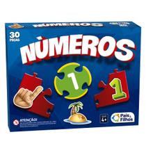 Jogo Aprender Numeros 30 Peças Estimula Aprendizado dos Números - Pais e Filhos