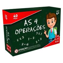 Jogo as 4 operacoes matematicas com 54 pecas na caixa - COLUNA