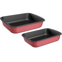 Jogo Assadeira Retangular Funda 2pcs CRJ Brinox