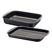 Jogo Assadeiras Tramontina Brasil Funda e Rasa 28cm Antiaderentes 3,3/2,0L Grafite Alumínio