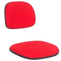 Jogo Assento Encosto Secretaria Anatômica Cor Tecido