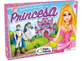 Jogo Aventuras de uma Princesa Top Line Tabuleiro - Pais e Filhos