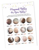 Jogo Baby Belly ou Beer Belly, Chá de Bebê Unicórnio, 30 Unidades, Decorações e Atividades - Inkdotpot Jogo Baby Belly ou Beer Belly, Chá de Bebê Unicórnio, 30 Unidades, Decorações e Atividades - Inkdotpot