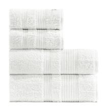 Jogo banhão 4 peças fio egípcio 600 gramas supreme 100%algodão - branco.1.24/branco.1.24