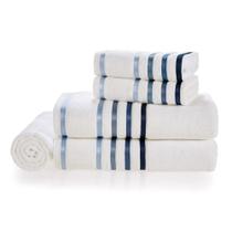 Jogo Banhão Lumina Karsten Gigante 5 Peças Branco/Azul