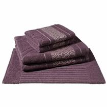 Jogo Banho Gigante 05 Peças Cavhome 100% Algodão Taj Mauve