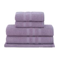 Jogo Banho Gigante Buddemeyer 05 Peças Vanilla Algodão Roxo