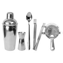 Jogo bar coqueteleira inox 5 peças 500ml Jogo bar coqueteleira inox 5 peças 500ml