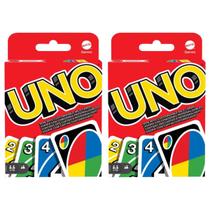 Jogo Baralho Uno Mattel Original com Cartas Para Personalizar kit com 2 Pensamento Estratégico Interação com Amigos e Família