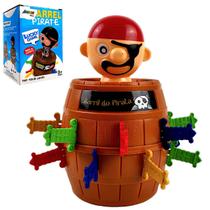 Jogo Barril Do Pirata Brinquedo Infantil Pula Pirata