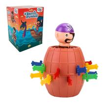 Jogo Barril Do Pula Pirata Brinquedo Infantil Adagas 16x10cm Jogo Barril Do Pula Pirata Brinquedo Infantil Adagas 16x10cm