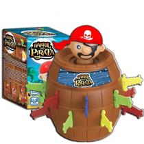 Jogo Barril Pula Pula Pirata Interativo Brinquedo Infantil Educativo com 16 Espadas Jogo Barril Pula Pula Pirata Interativo Brinquedo Infantil Educativo com 16 Espadas