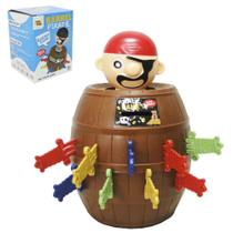 Jogo barril salta pirata com 24 espadas colors na caixa Jogo barril salta pirata com 24 espadas colors na caixa