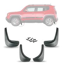 Jogo Barro Lameiro Jeep Renegade Kit 4 Peças Preto