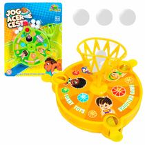 Jogo Basquete De Mesa Com 3 Cestas Lançador Para Crianças Brinquedo Divertido - Art Brink