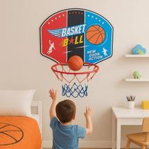 Jogo Basquete Infantil Tabela Cesta Bola Raquete Baseball Kit Esporte Arremesso Criança Jogo Basquete Infantil Tabela Cesta Bola Raquete Baseball Kit Esporte Arremesso Criança