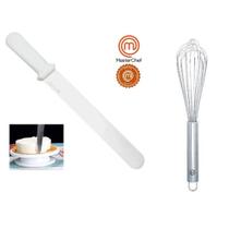 Jogo Batedor Profissional Masterchef 35cm + Espátula Masterchef 8"