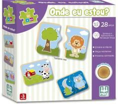 Jogo Be A Bá Onde Eu Estou 28 Peças Em Madeira - Nig 0412 Jogo Be A Bá Onde Eu Estou 28 Peças Em Madeira - Nig 0412