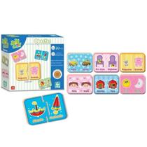 Jogo Be A Bá Opostos 20 Peças Em Madeira 0417 - NIG Jogo Be A Bá Opostos 20 Peças Em Madeira 0417 - NIG