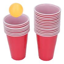 Jogo Beer Pong 12 Copos + 4 Bolinhas - Festa