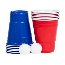 Jogo Beer Pong 12 Copos 500ml E 2 Bolinhas Cerveja Pong Jogo Beer Pong 12 Copos 500ml E 2 Bolinhas Cerveja Pong