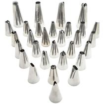 Jogo Bico De Confeitar Inox Com 30 Unidades
