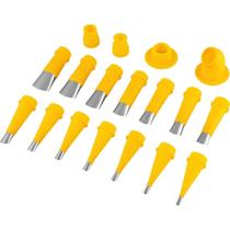 Jogo Bicos Inox Para Aplicador Silicone 18Pc 5-30mm Vonder Jogo Bicos Inox Para Aplicador Silicone 18Pc 5-30mm Vonder