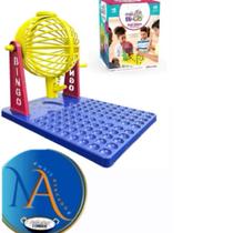 Jogo Bingo 48 Cartelas Com Globo Giratório 90 Bolinhas Brinquedo Para Evento Festa