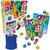Jogo Bingo Alfabeto Infantil Divertido Aprenda O Alfabeto 4115 Paki Toys