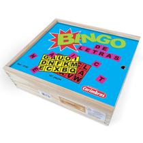 Jogo bingo de letras com 187 peças - carimbrás - 3140