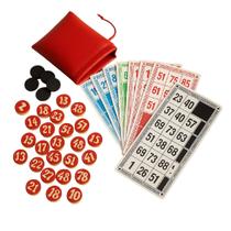 Jogo Bingo De Madeira Brinquedo cartelas e pedras numeradas