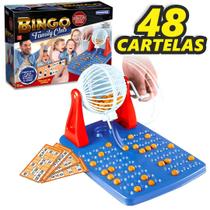 Jogo Bingo Family Club Com Globo Giratório + 48 Cartelas