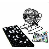 Jogo bingo globo metal 75 pedras 18 cartoes e 150 marcadores