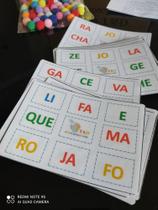 Jogo Bingo Silábico Alfabetização Consciência Fonológica Jogo Bingo Silábico Alfabetização Consciência Fonológica