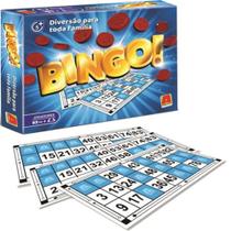 Jogo Bingo Tradicional 2 Cartelas de Peças Plasticas Algazarra