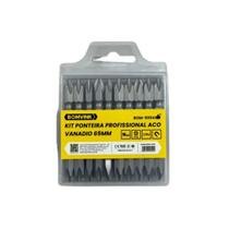 Jogo bits duplo 65mm p/parafusadeira c/ ponta magnética bom-5004 c/10 un