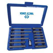 Jogo bits intercâmbiáveis p/ parafuso do cabeçote 14 pçs 1/2pol king tony