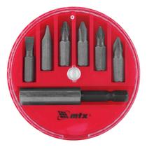 Jogo Bits Magnético 7 Peças MTX 113929 Aço 45X 1/4'' Jogo Bits Magnético 7 Peças MTX 113929 Aço 45X 1/4''