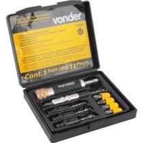 Jogo Bits Ponte Escariadores Com 11 Peças Enc 1/4 Vonder