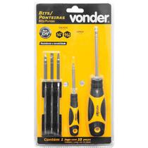 Jogo Bits/Ponteira Crv com 10 peças Longo - Vonder