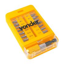 Jogo bits/ponteiras c/15 peças engate rápido 1/4" vonder Jogo bits/ponteiras c/15 peças engate rápido 1/4" vonder