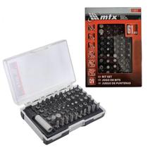 Jogo bits/ponteiras diversas 25mm 61 pecas mtx Jogo bits/ponteiras diversas 25mm 61 pecas mtx