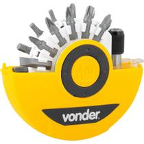 Jogo Bits/Ponteiras Vonder com 26 peças Encaixe 1/4