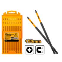 Jogo Bits Torção PH2 150 mm 10 Peças INGCO Jogo Bits Torção PH2 150 mm 10 Peças INGCO