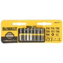 Jogo Bits Torx 7 Peças Maxfit 1 Dewalt Dwa1ts-7 Jogo Bits Torx 7 Peças Maxfit 1 Dewalt Dwa1ts-7