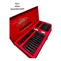 Jogo Bits Torx Allen Multidentada 40pc Aço S2 Corneta