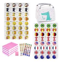 Jogo Blocks Mahjong Tile Set Seaside Escape com 65 peças